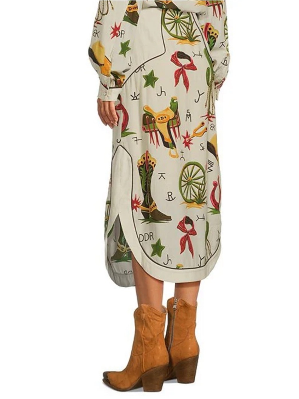 Double D Ranch Atomic Ranch Printed A-Line Skirt - Picture 15 of 16